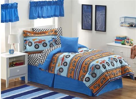 Home decor best design for full size boys bedroom sets. Boy's Monster Truck Bedroom Ensemble #NA | Monster truck ...