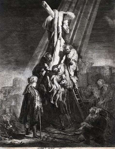 Снятие с креста Рембрандт Харменс Ван Рейн Подробное описание