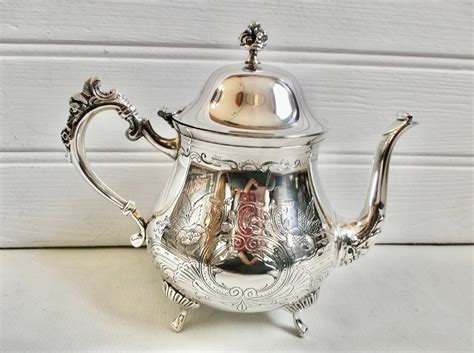 Antique Ornate Silver Plated Tea Pot Circa 1890s 1900s In 2021 Tea