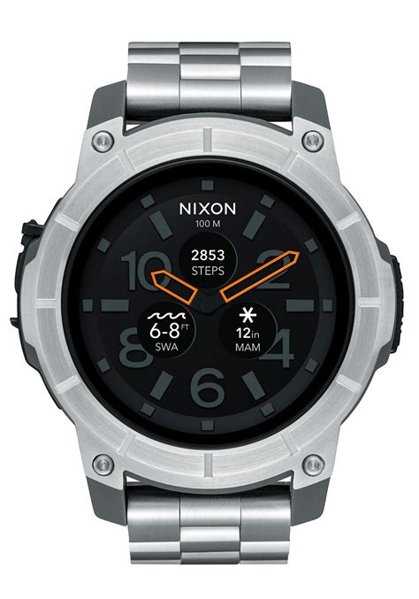Nixon The Mission Ss Silver Smartwatch A1216 130 Nur 24900