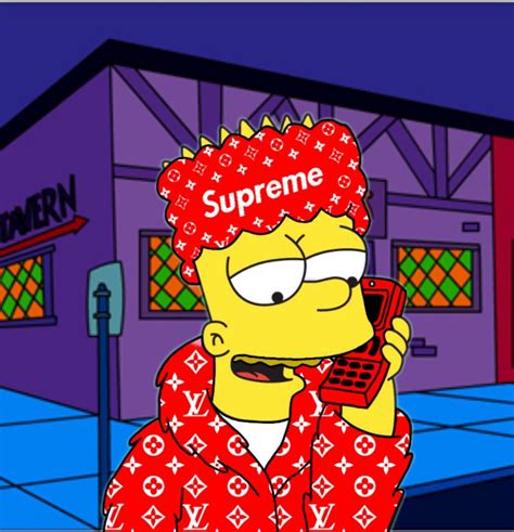 Gucci Bart Simpson Supreme Wallpaper Simpsons Supreme Wallpaper By