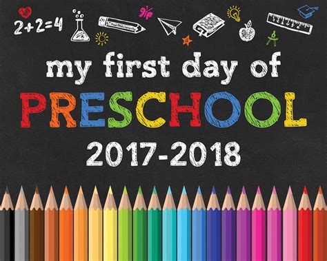First Day Of Kindergarten Sign Free Printable Free Printable