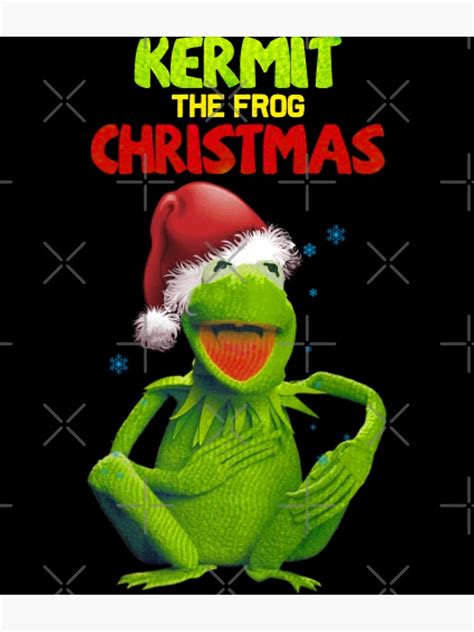 Kermit The Frog Christmas Poster For Sale By Michaelrojas1 Redbubble