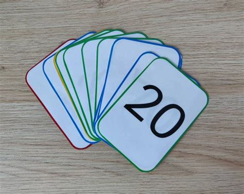 Numbers To 20 Flashcards Learning Resource Numbers Maths Etsy Uk