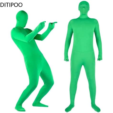 Green Screen Suit Disappearing Skin Bodysuit Photography Chroma Key