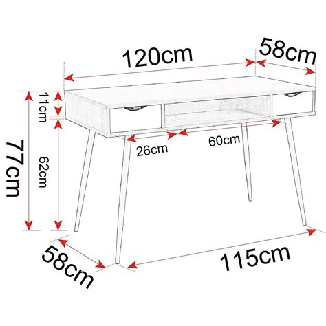 Woltu Tsg19hei Bureau Dordinateur Table De Bureau En Métal Et Bois