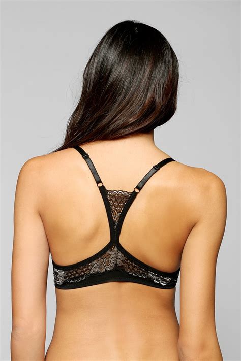 Lace Trim Racerback Bra Urban Outfitters
