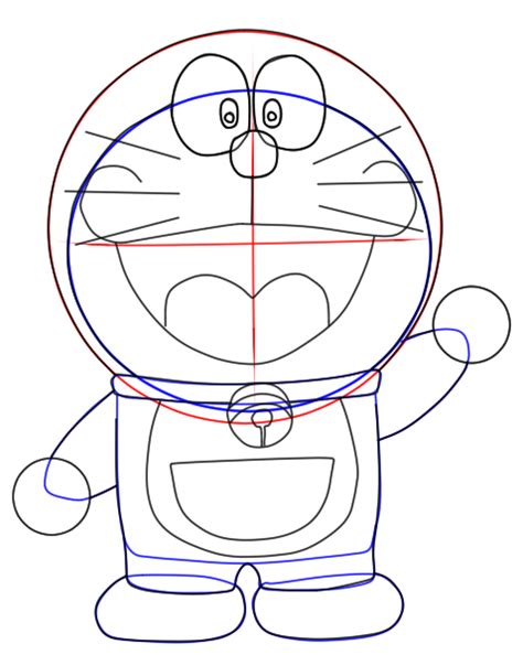 Cara Menggambar Doraemon Dengan Mudah