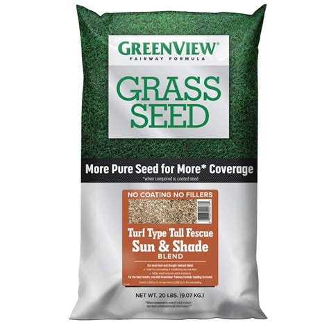 Buy 20 Lbs Fairway Formula Grass Seed Turf Type Tall Fescue Sun And