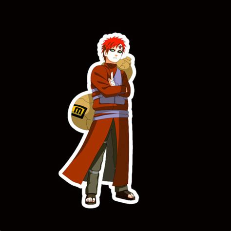 Stmch37 Gaara Naruto Peeking Anime Sticker Car Decal Window