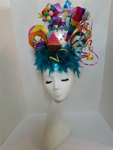 Birthday Hat Lighted Hat Party On Your Head Hat Present Etsy