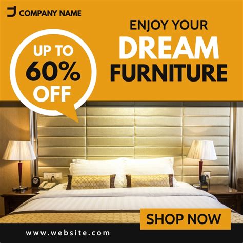 Furniture Retail Advertisement Template Postermywall
