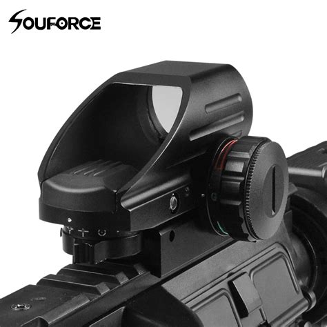 X Mm Tactical Holographic Rifle Reflex Red Green Dot Sight Scope Mm Picatinny Rail Reticle