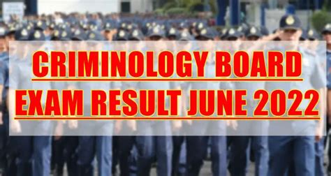Criminology Board Exam Result June Just Released