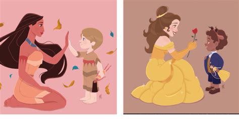 Creative Artwork Shows Boys Love Disney Princesses Too Inside The Magic