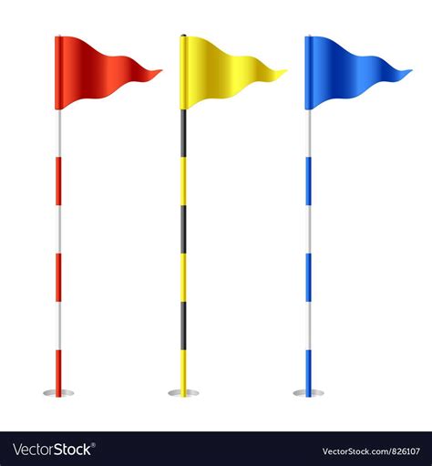 Golf flags Royalty Free Vector Image - VectorStock , #Aff, #Royalty, # ...