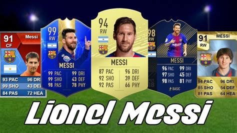 Lionel Messi Ultimate Team Cards From Fifa 10 To Fifa 20 Youtube