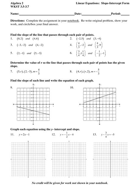 Linear Functions Review Worksheet Pdf Function Worksheets