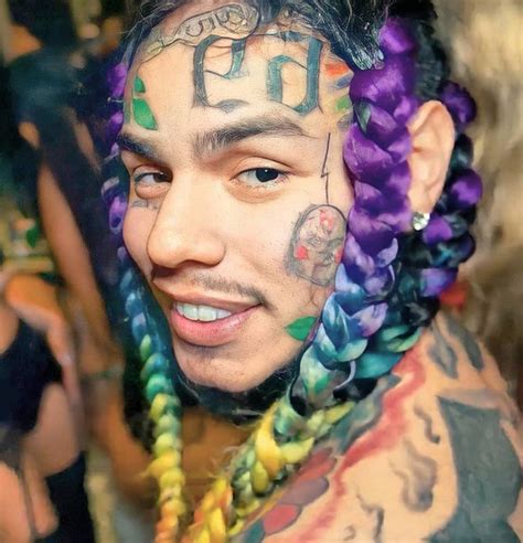 6ix9ine face tattoos celebrities taste the rainbow