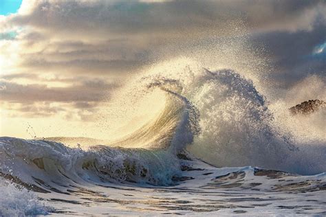 wave crash photograph by sean davey pixels