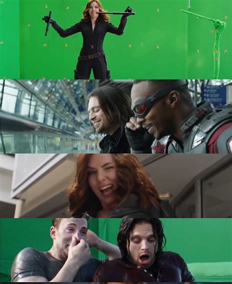 The Avengers Movie Scene Is Shown In Green Screen And It Looks Like