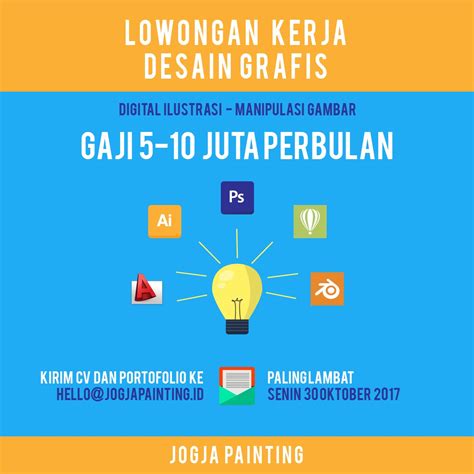 Temukan karir impianmu hanya di blogo.id. Lowongan Kerja Desain Grafis di Jogja Painting - Yogyakarta | Lowongan Kerja Yogyakarta 2019