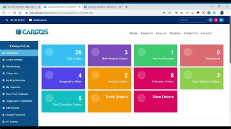 Courier Service Management System Demo Youtube