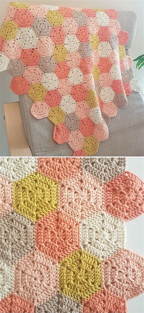 Amazing Hexagon Crochet Blankets 1001 Patterns