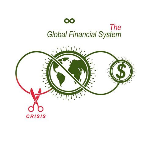 Premium Vector The Crisis In Global Financial System Conceptual Logo