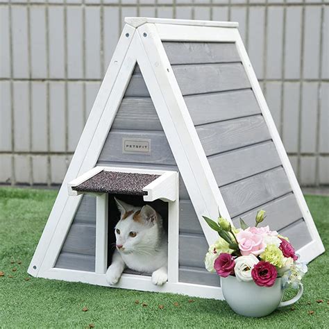 Petsfit Cat House Design For Outdoor Indoor Weatherproof For Winter