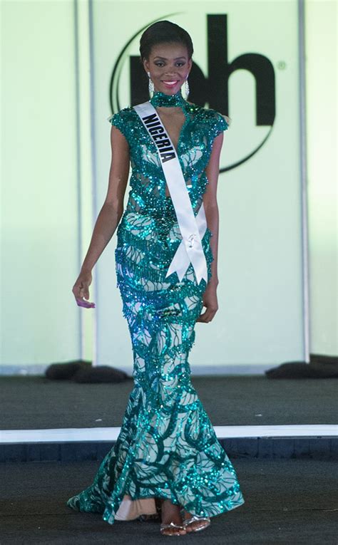 Miss Nigeria From Miss Universe 2017 Evening Gown Competition E News