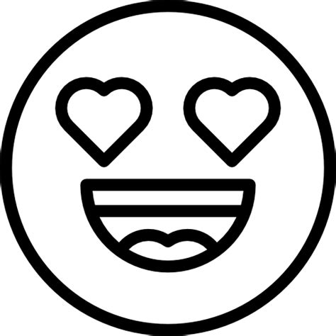 Heart Eyes Emoji Coloring