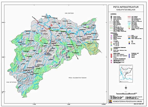Peta Kota Peta Kabupaten Melawi