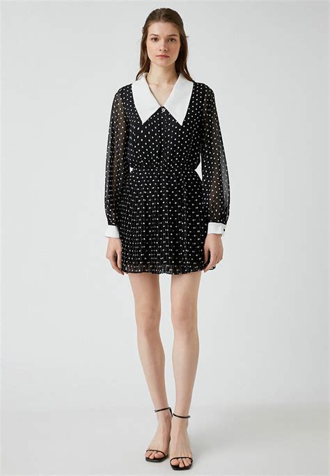 Платье Koton цвет черный Rtlabr100801 — купить в интернет магазине
