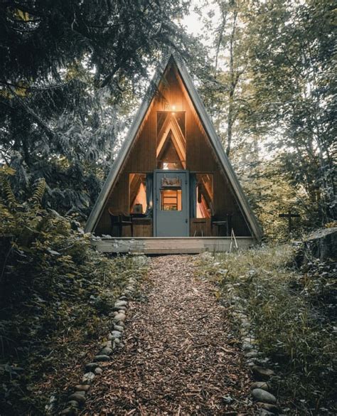 Pin By Dan Gal On Cab Bins House In The Woods A Frame Cabin Tiny