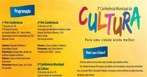 Blog da Sônia Zanchetta 3ª Conferência Municipal da Cultura
