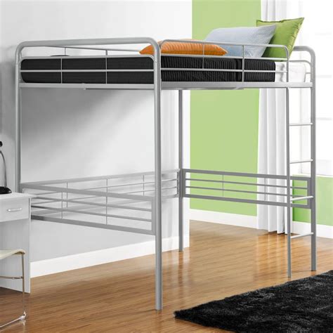 Dhp Full Loft Bed With Built In Ladder Loft Bed Frame Loft Bed Bunk