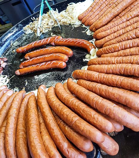Huge Extra Long Sausages From Poland Seen And Tasted In Camden Town