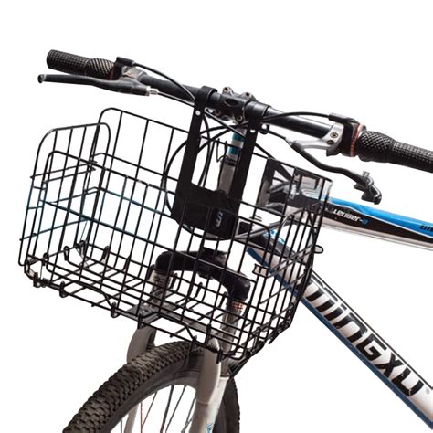 Folding Bike Basket Rust Proof Large Capacity Bicycle Basket Easy