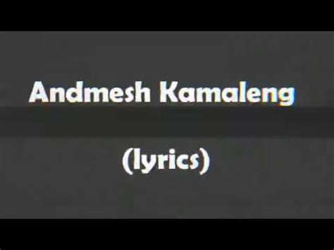 Cinta luar biasa in english lyrics. Andmesh Kamaleng - Cinta luar biasa (lyrics) - YouTube