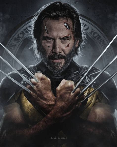 Keanu Reeves Jako Wolverine Na Fanowskiej Grafice