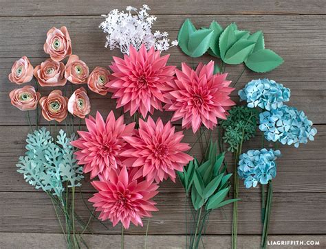 Lia Griffith Paper Flower Garden Die Cuts Ready To Assemble Etsy