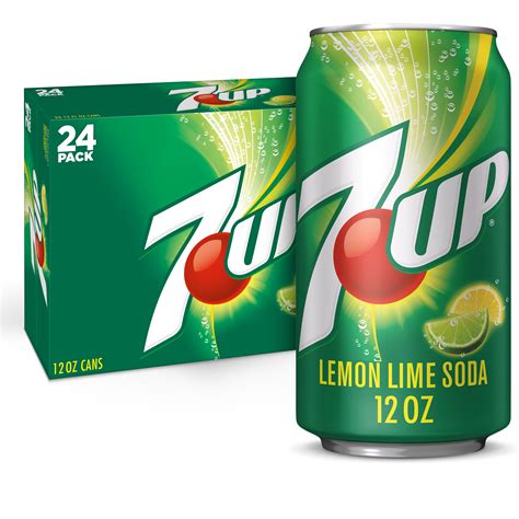 7up Lemon Lime Soda Pop 12 Fl Oz 24 Pack Cans