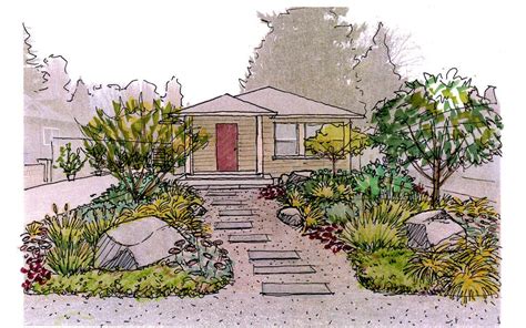 Drawntogarden Perspective Sketch Garden Drawing Landscape Drawings