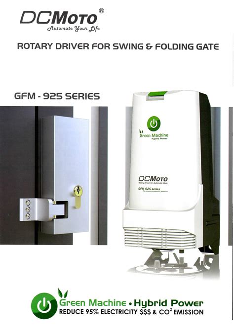 Dcmoto Gfm925w Full Set Auto Gate System Security System Asia