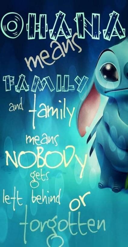 Welcome to disney ohana cheer project!! 45 super Ideas wallpaper iphone disney stitch ohana | Lilo and stitch quotes, Life quotes disney ...