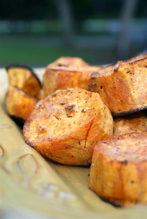 Garlic And Herb Roasted Sweet Potatoes The Two Bite Club