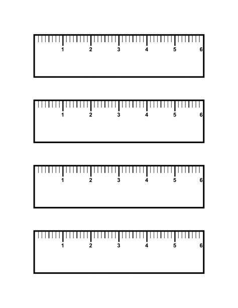 Printable Ruler With 1 16 Increments Printable Ruler Actual Size