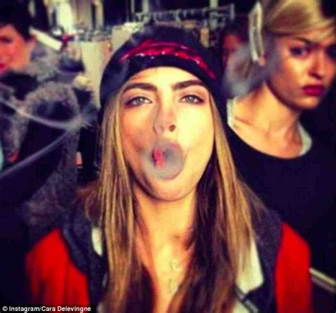 Cara Delevingne Joins The Weed Celebrations Late With A Smoking Selfie