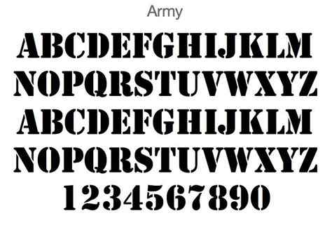 The Best Us Army Military Font Ideas